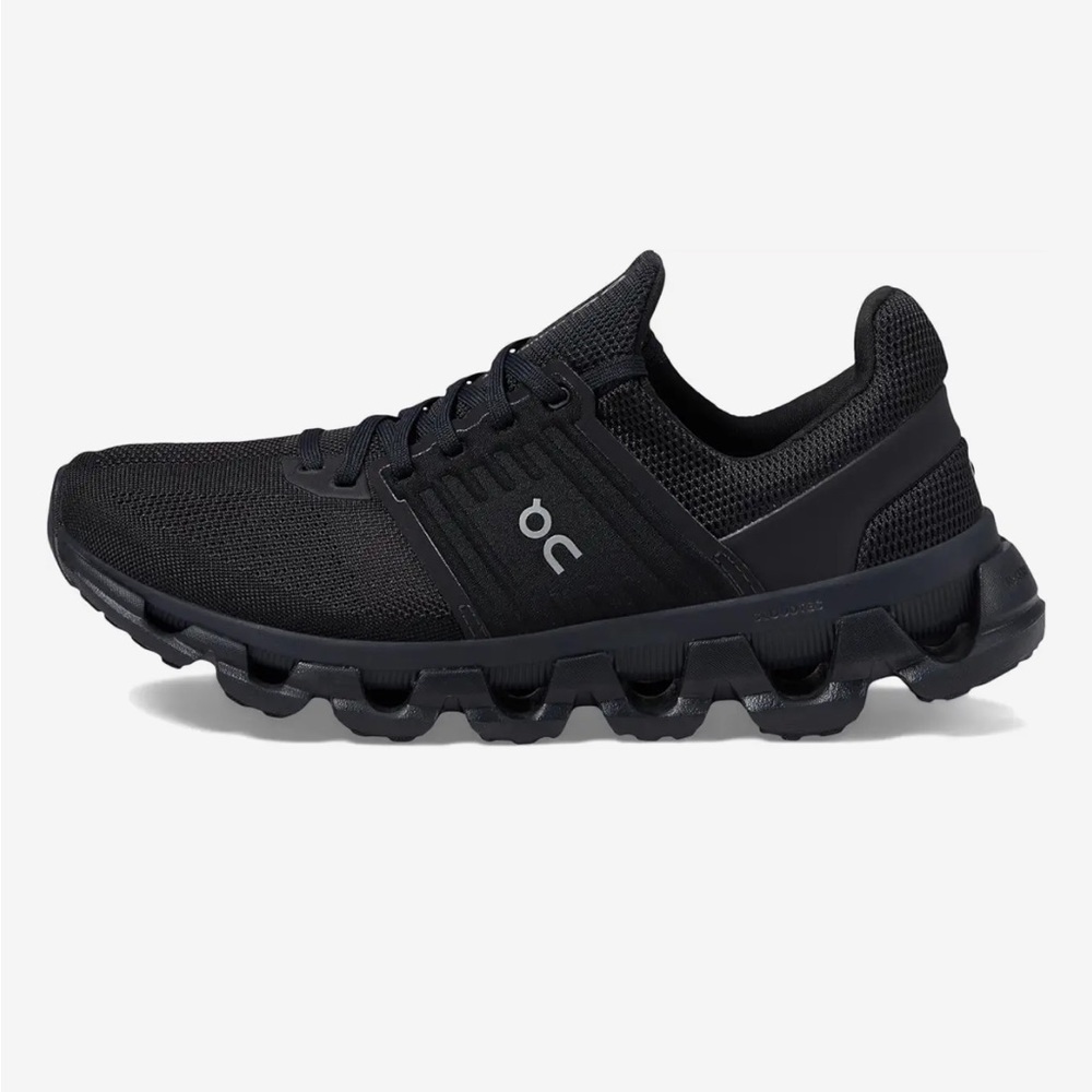 On Running All-Black Athletic Shoes